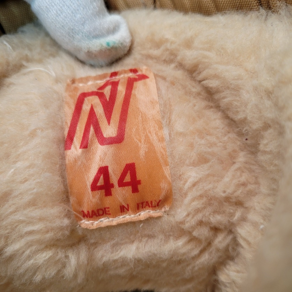 Nordica Vintage Tan Puffer Snow Boots Made in Italy Zip Up Fur Lined Size 44 - Picture 4 of 13